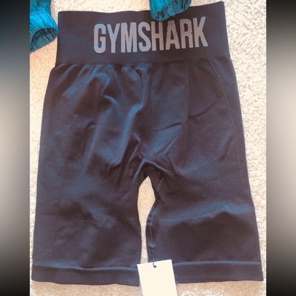 Womens small gymshark flex cycling shorts black/charcoal new with tags - Picture 6 of 9
